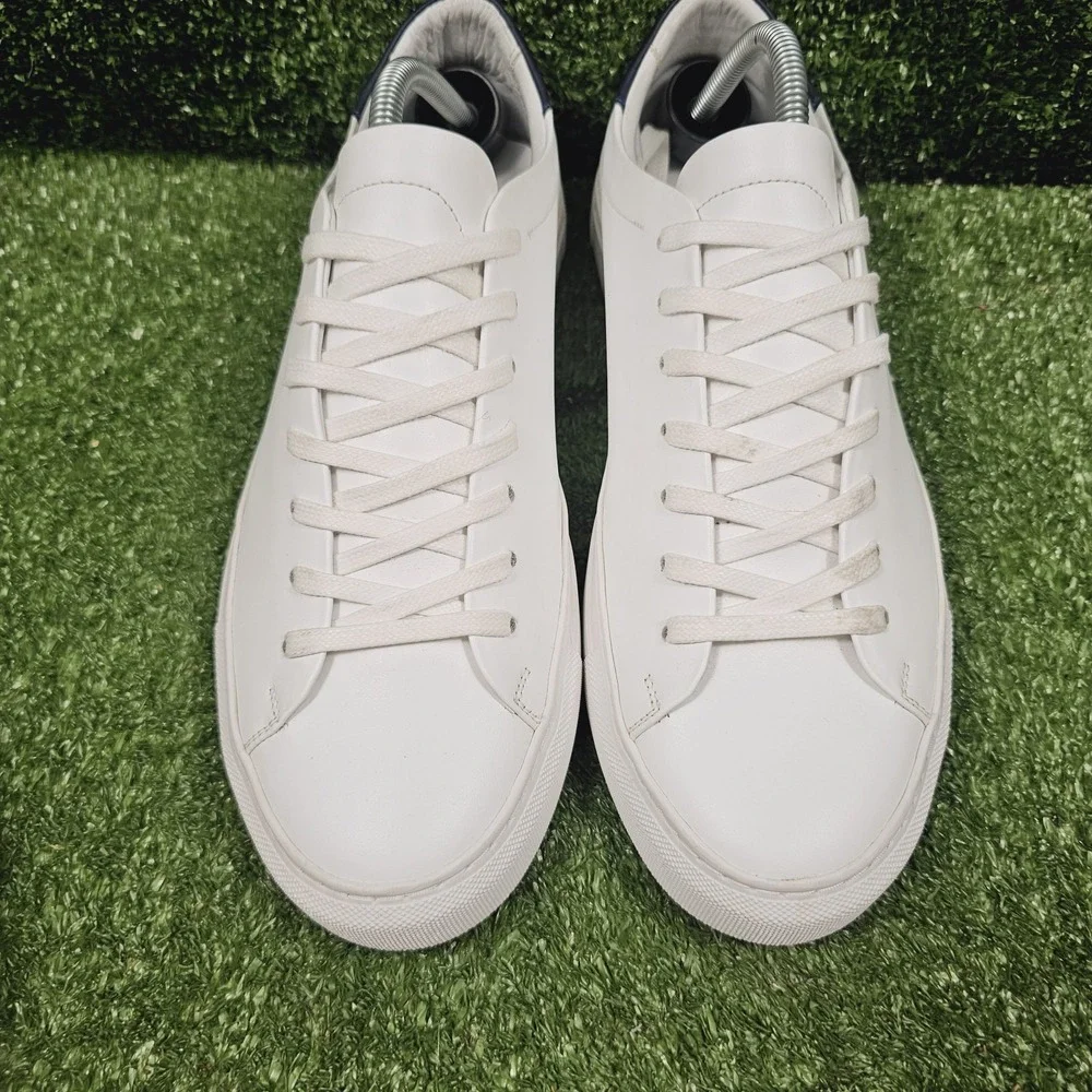 Beckett Simonon Reid Low Top White Leather Casual Sneakers Mens Size 9